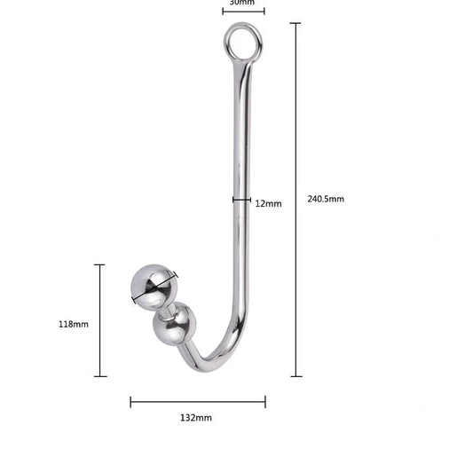 Collar Anal Hook 5334 Beaded with Cuffs Elegant and 0731